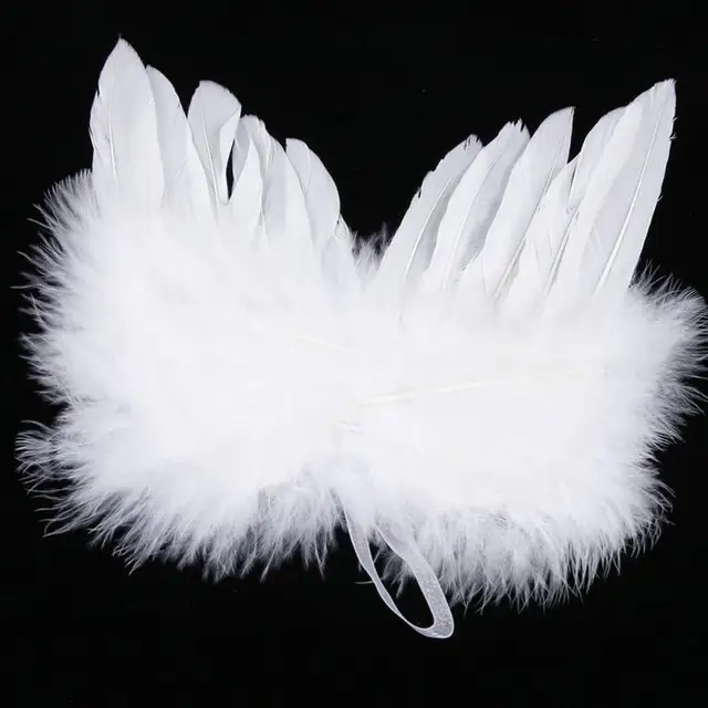 baby kids photo props angel white feather wing christmas tree decoration hanging ornament birthday party decoration - Feather Christmas Tree Decorations baby kids photo props angel white feather wing christmas tree decoration hanging ornament birthday party decoration - Feather Christmas Tree Decorations