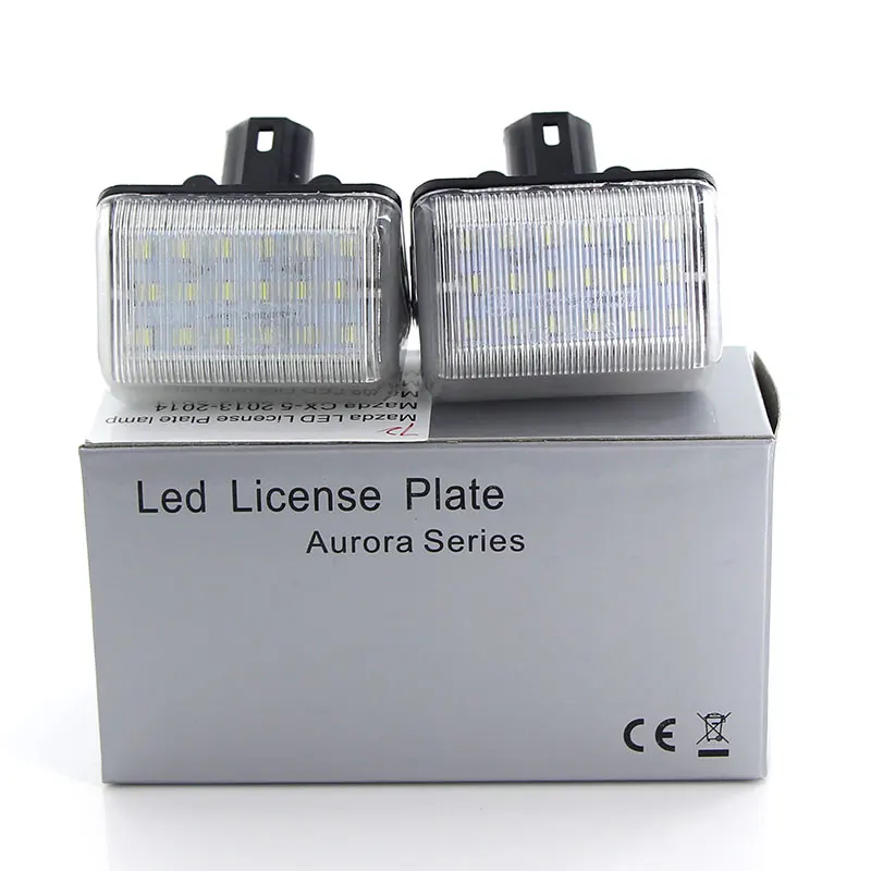 Apmatauto 2 шт. 18SMD для Mazda CX 5 7 Speed6 12V светодиодный автомобильный номерной знак