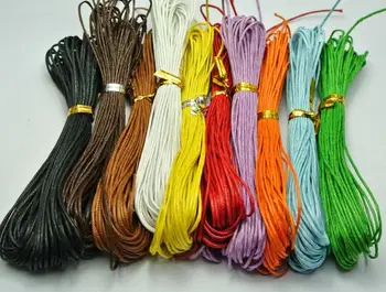 

100m Waxed Cotton Cord Various Colours And Lengths Available necklace Jewelry Making 2mm