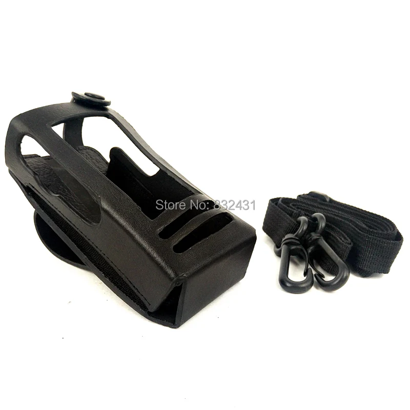 Cowhide Leather Protective Sleeve Bag Case for Motorola XIR P6600 P6620 P8268 P8260 Walkie Talkie 2