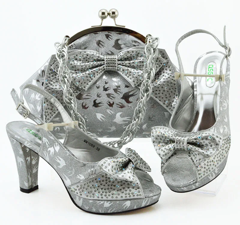 

2019 Latest Italian Shoe and Bag Set High Heel Shoes With Matching Bag shoes and matching purse for women party