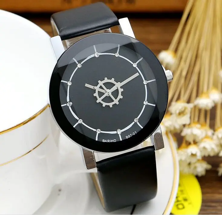 Женские и мужские кварцевые часы с кожаным ремешком|wristwatch brand|wristwatch militarywristwatch women