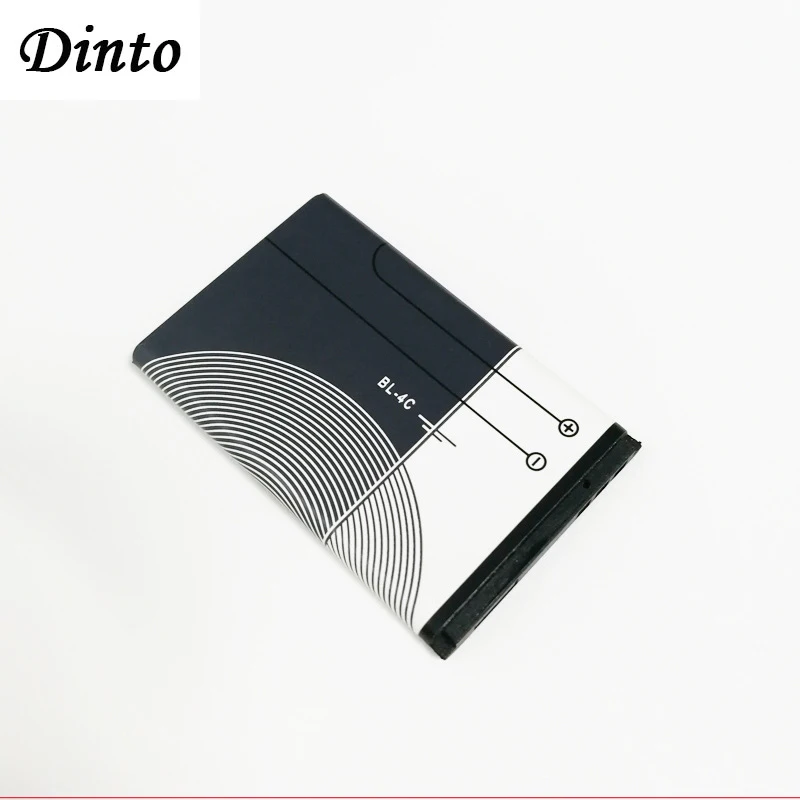 Dinto 1pc 890mAh Replacement BL-4C BL4C Cell Phone Battery Nokia 6100 6125 6136 6170 6300 7705 7200 7270 8208 BL 4C Batteries