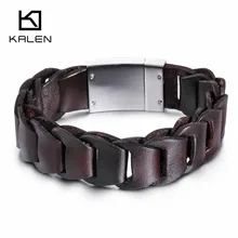 Western Bracelets For Men And Get Free Shipping On Aliexpress Kalen 20cm Clic Braided Leather Men Western American