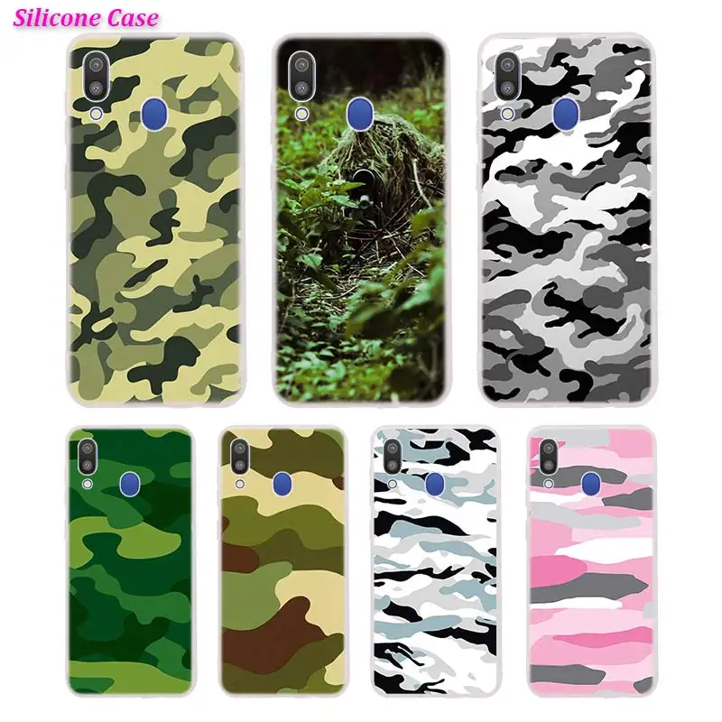 

Silicone Phone Case Army camo Camouflage Printing for Samsung Galaxy A70 A50 A40 A30 Cases Cover