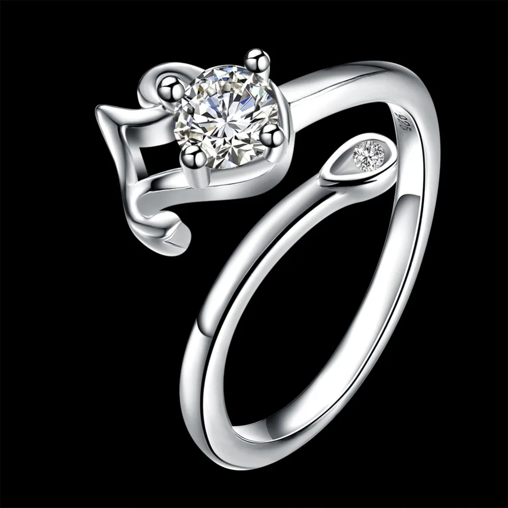 925 sterling silver jewelry women's jewelry, fashion ring Aquarius R924