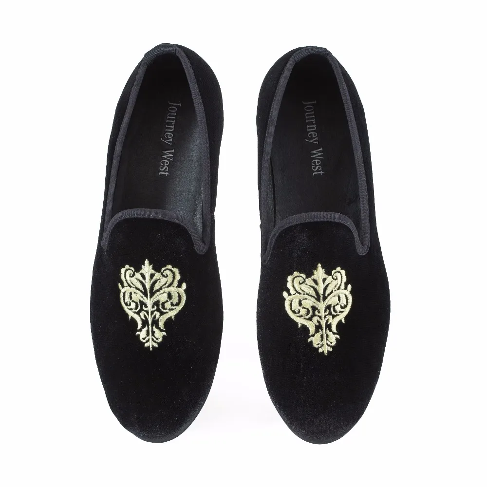 velvet smoking slippers