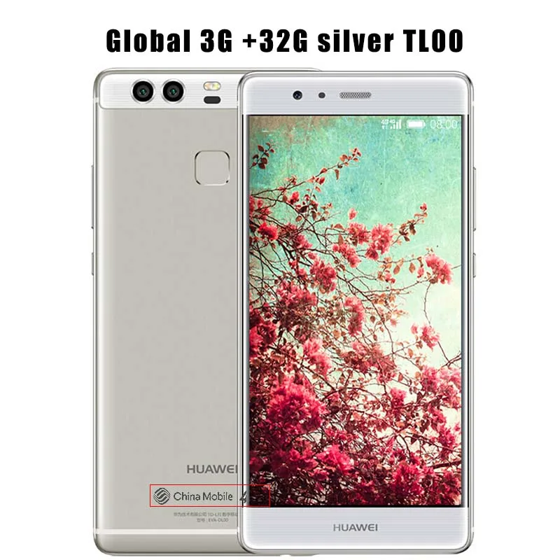 Глобальная прошивка поддержка huawei P9 3/4 ГБ Оперативная память 32/64GB Встроенная память Kirin 955 Octa Core 5," смартфон 1920*1080 Dual SIM LTE, отпечаток пальца - Цвет: 3G 32G Silver TL00