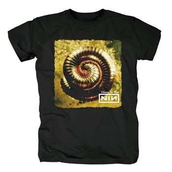 

Bloodhoof Nine Inch Nails Band lternative metal Black T-shirt Men Asian Size