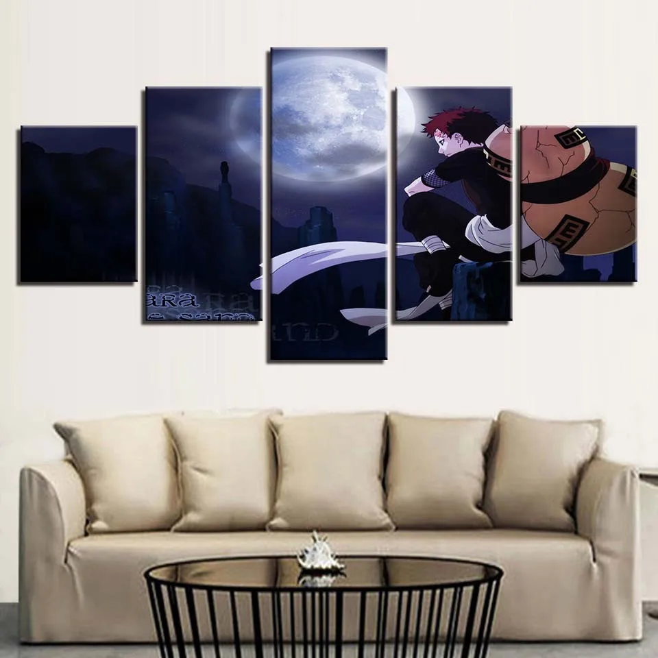 Hd Prints 5 Pieces Canvas Paintings Home Wall Art Naruto Pictures