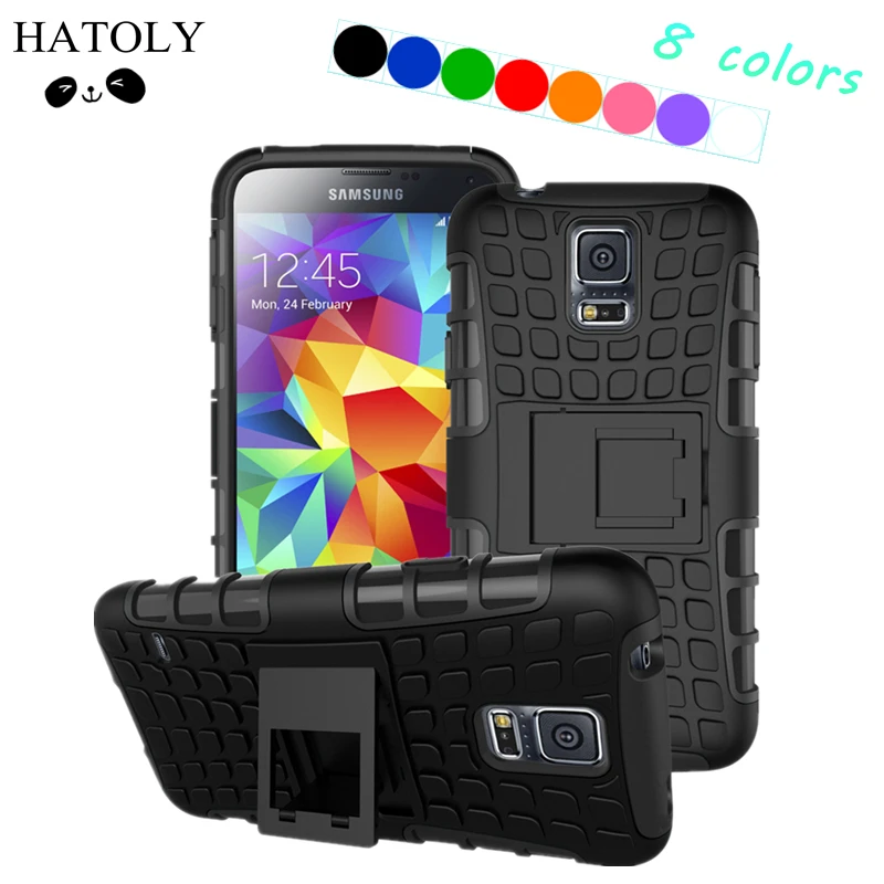 

For Samsung Galaxy S5 Mini Kickstand Case Heavy Duty Armor Shockproof Hybird Hard Rugged Rubber Cover S5 mini Case G800F G800H