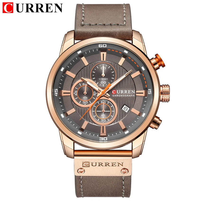 

CURREN Luxury Casual Men Watches Military Sports Chronograph Male Wristwatch Date Quartz Clock Horloges Mannens Saat Relojes