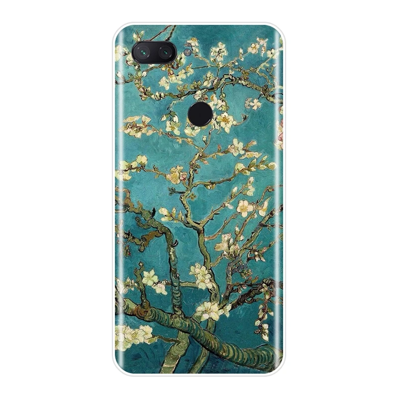 Van Gogh Art Phone Case For Xiaomi Mi 5 5C 5S 5X 6 6X Plus Soft Silicone Back Cover For Xiaomi Mi A1 A2 8 Lite SE Case - Цвет: No.2