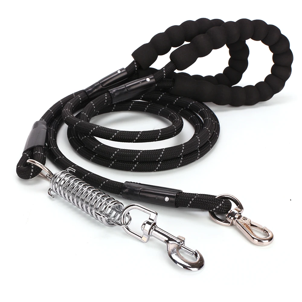 

Pet Dog Leash EVA Dog Nylon Reflective Spring Explosion-Proof Traction for Leash Dog Large Medium Small Rope 1.5 Long Chain