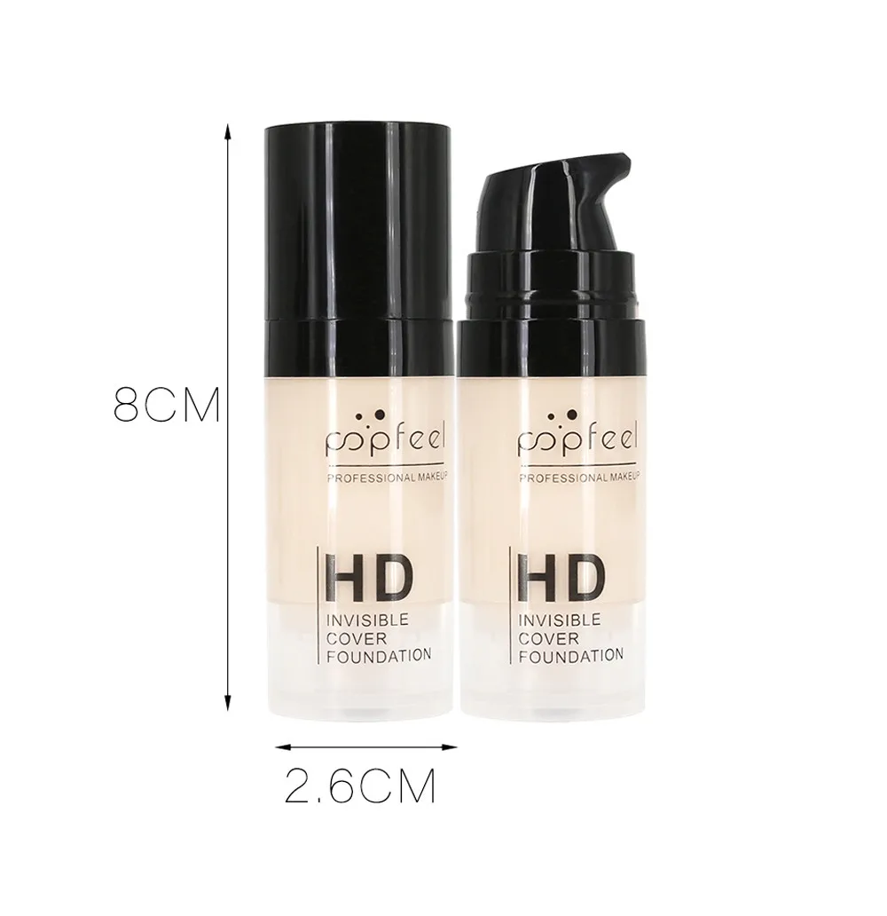 POPFEEL Face Liquid Foundation Makeup Base Foundation BB Cream Concealer Whitening Moisturizer Oil-control makeup