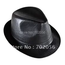 Мужские Топ Шапки кожа Панама Шляпы фетровые для женщин Top Hat Gentleman шапка 10 шт./лот#1960