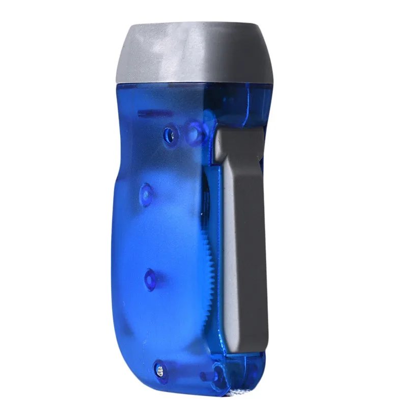 Perfect New Wind up Hand Pressing Crank Emergency Camping LED Flashlight Torch Outdoor Bicycle Light Accessories Wholesale Hot Feb 23 5