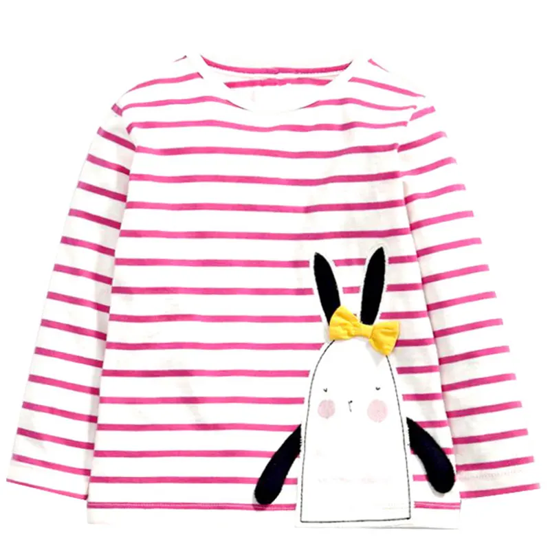 Beenira/футболки для девочек; Новинка года; Модная стильная детская одежда из хлопка с принтом; рубашки для От 2 до 7 лет; футболки для маленьких мальчиков - Цвет: AW175 Pink