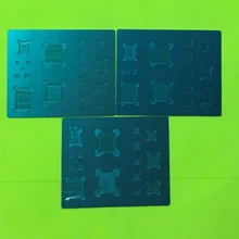 3 шт для iPhone 6G 6 6 S 7 7G 8 Plus X 3D BGA трафаретов A8 A9 A10 A11 процессор ОЗУ узкополосной Мощность зарядное устройство wifi реболлинга Pin шаблон