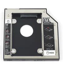 WZSM ใหม่ 9.5 มิลลิเมตร SATA 2nd ฮาร์ดดิสก์ไดรฟ์ SSD HDD Caddy สำหรับ Dell Precision M4800 M6800 M4600 M6400(China)