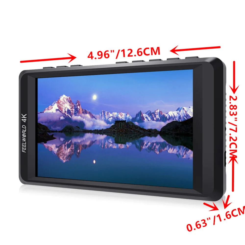 US $311.24 Feelworld F450 45 IPS 1280x800 HD 4K Camera Field Monitor With HDMI InputOutput 4K UHD Peaking Focus Check Field LCD Monitor