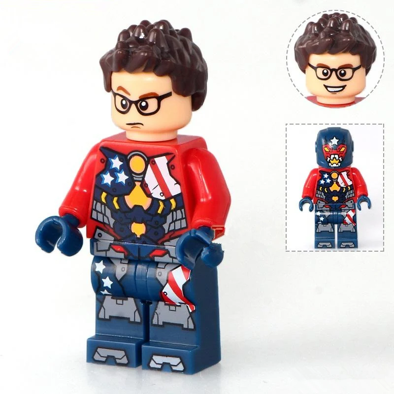 

Single Sale Justin Hammer Iron Man Justice League DC Super Heroes Assemble Minifig Model DIY Building Blocks Kids Toys