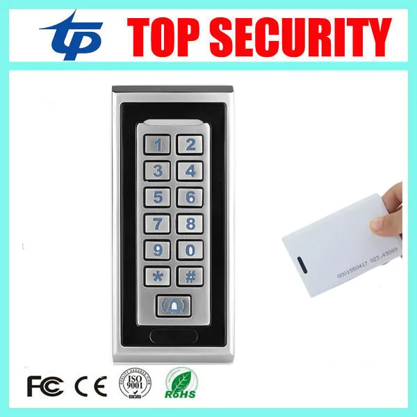 

5pcs smart proximity card access control reader 125KHZ RFID card metal access control system 8000 users single access controler