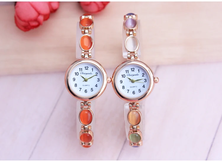

CYD Luxury Women Rose Gold Watches Zircon Crystal Bracelet Watch Business Quartz Wristwatches Ladies Dress Fashion Wrist Watch