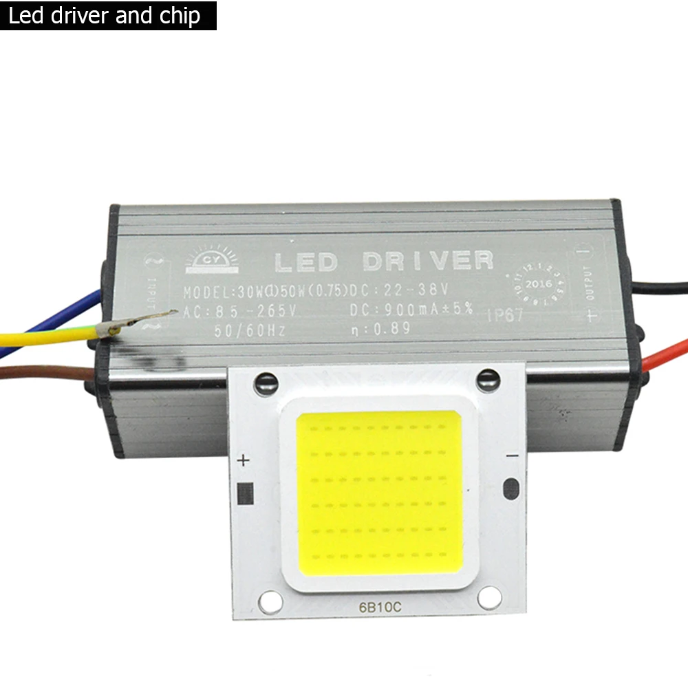 GLW Светодиодный прожектор мощностью 50 Вт 30 20 10 IP65 Водонепроницаемый 220 V 110 для