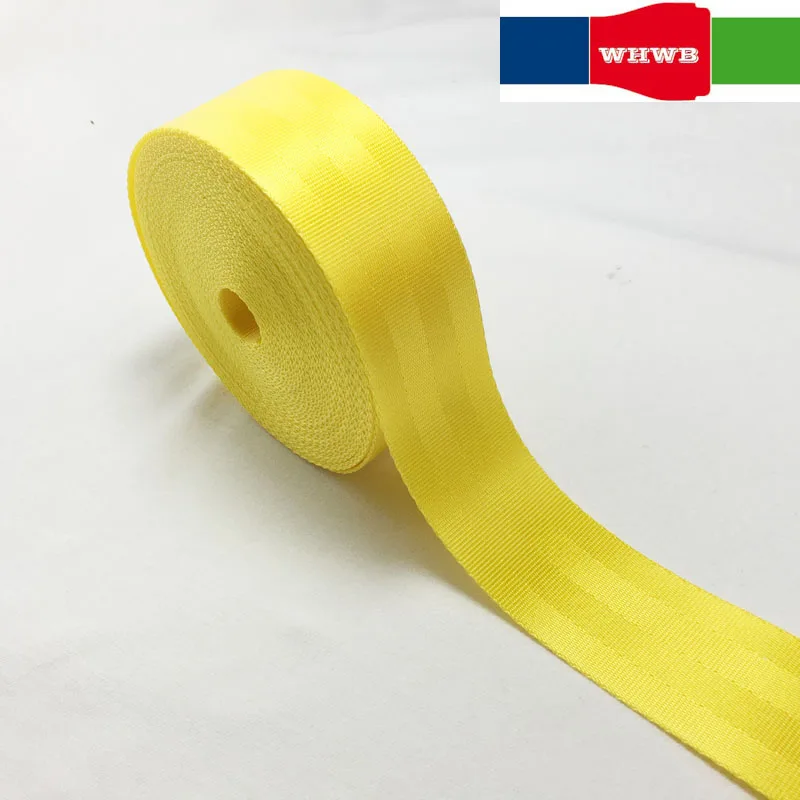 

38mm Wide 70 meters Roll Safety Belt Webbing Straps High Quality Polyester Car Seat Stroller Baby seat Belt Harness Ribbon Strap