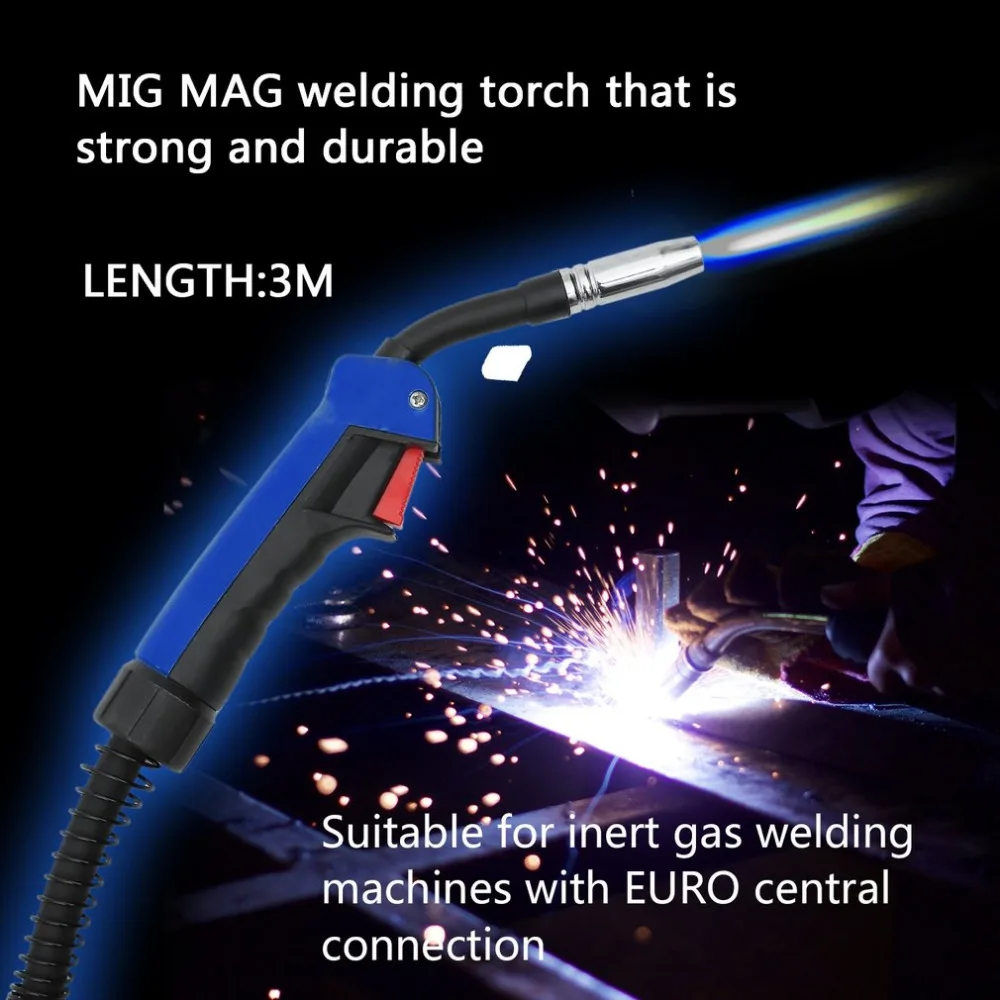 

Professional Gas Welding Gun MB15 DL 3M/4M/5M Length Air Cooled Welding Torch Replacement For MIG MAG Welding Machine