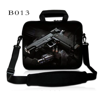 

Black Gun Laptop Messenger Bag Handbag,Case For Laptop 13",14",15",15.6",17 For MacBook 13.3", 15.4 inch,Free Drop Shipping