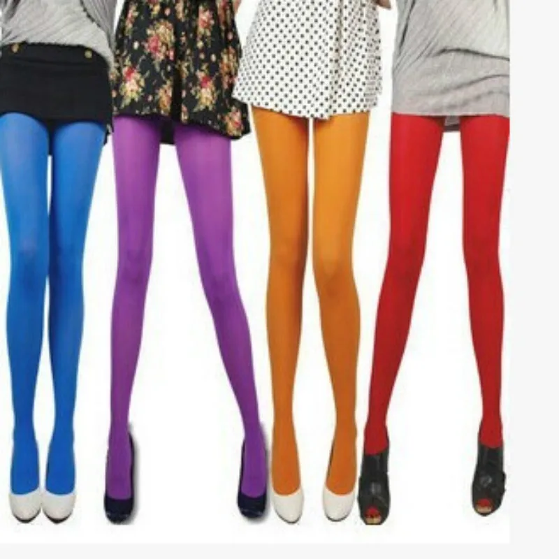 

Summer Autumn Style 120D Fashion Velvet Color Pantyhose Large Elasticity Large Size Casual Pantyhose tights