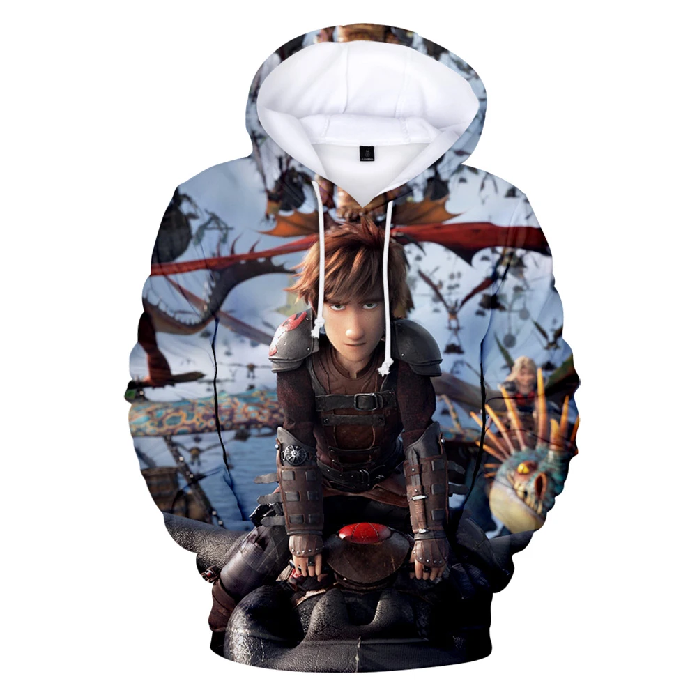 

How to Train Your Dragon 3D Hoodies Sweatshirt Carton Parent-child Clothes Fashion High Quality Pullover Hoodies Sweatshirt