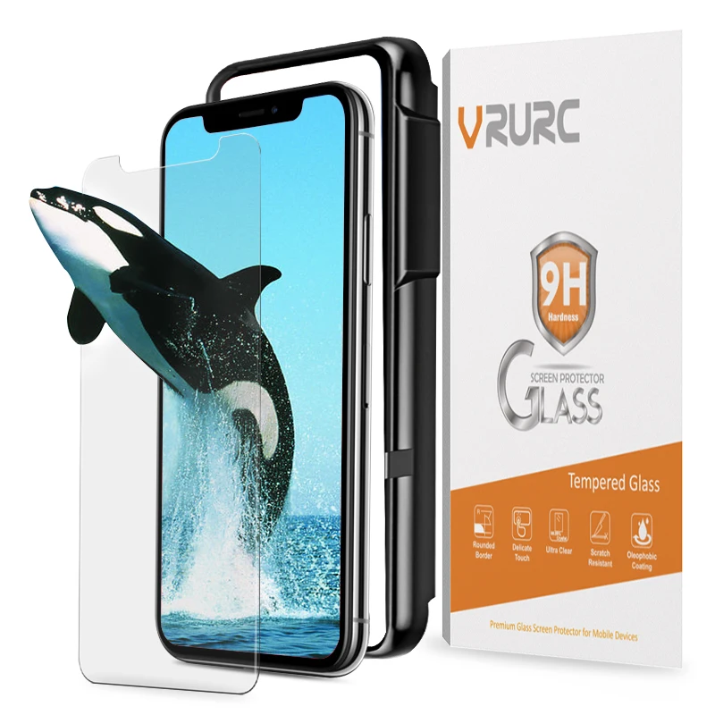 VRURC Triple Strength 9H Tempered Glass For iPhone X Glass