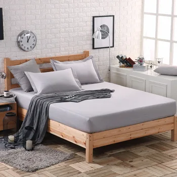 

bed sheet fitted sheet bed sheet set pillowcase sabanas cama sheets Combed Cotton Solid Color 120/140/150/160/180x200cm
