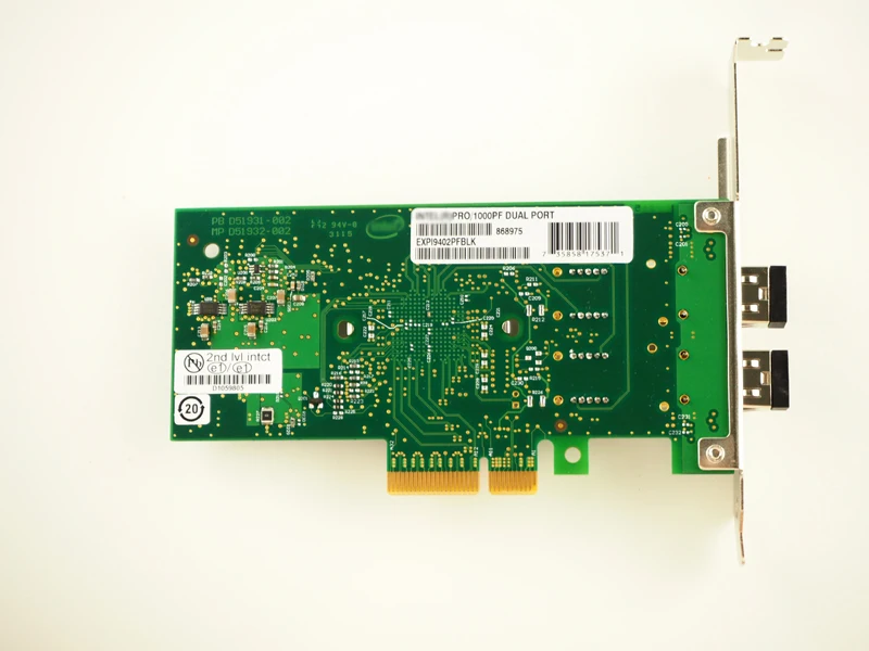 Двухпортовый многорежимный гигабитный адаптер для сервера PCIe x4 сетевая карта с