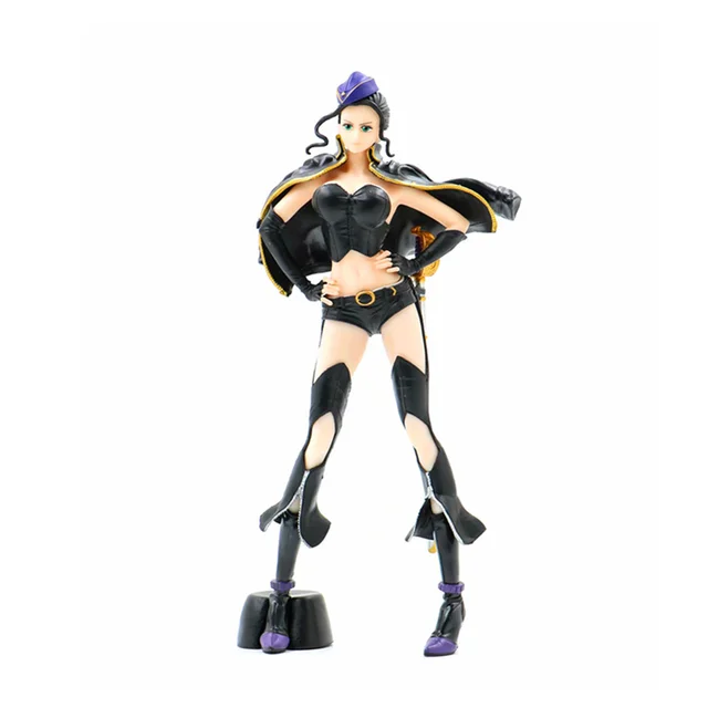Cheap 25CM One Piece Nicole Robin In Black Action Figure Toys Model Doll Miss Allsunday Anime Figure Kids Gift with Box H431