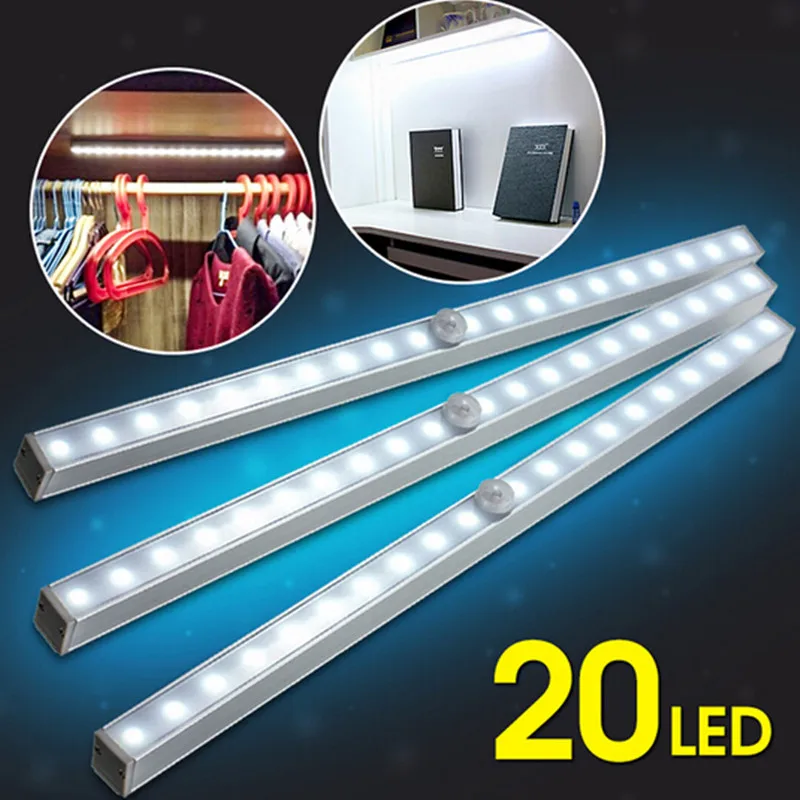 Беспроводной датчик движения PIR 20 LED ночник энергосберегающая батарея мощность
