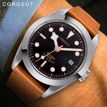 

Corgeut Men New Automatic Mechanical Watch Luxury top brand swim sport clock Fashion &Casual Brand Leather Man Self-Wind Watches
