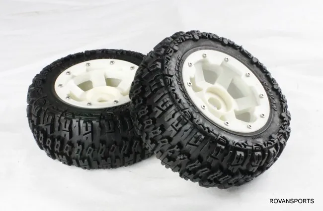 

baja rear knobby tire set for 5T truck with high strength nylon hub 95072