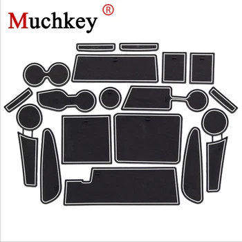 

Muchkey Car Door Groove mats For Isuzu MU-X 2015-2017 Gate Slot Pad Water Coaster Interior Non-slip 18pcs Red/White Car-Styling