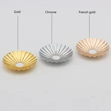 10 шт./лот 35/45 мм Хризантема металлический защитный чехол с крышкой металлические изделия и декор люстра в виде подноса летающая тарелка для осветительных приборов