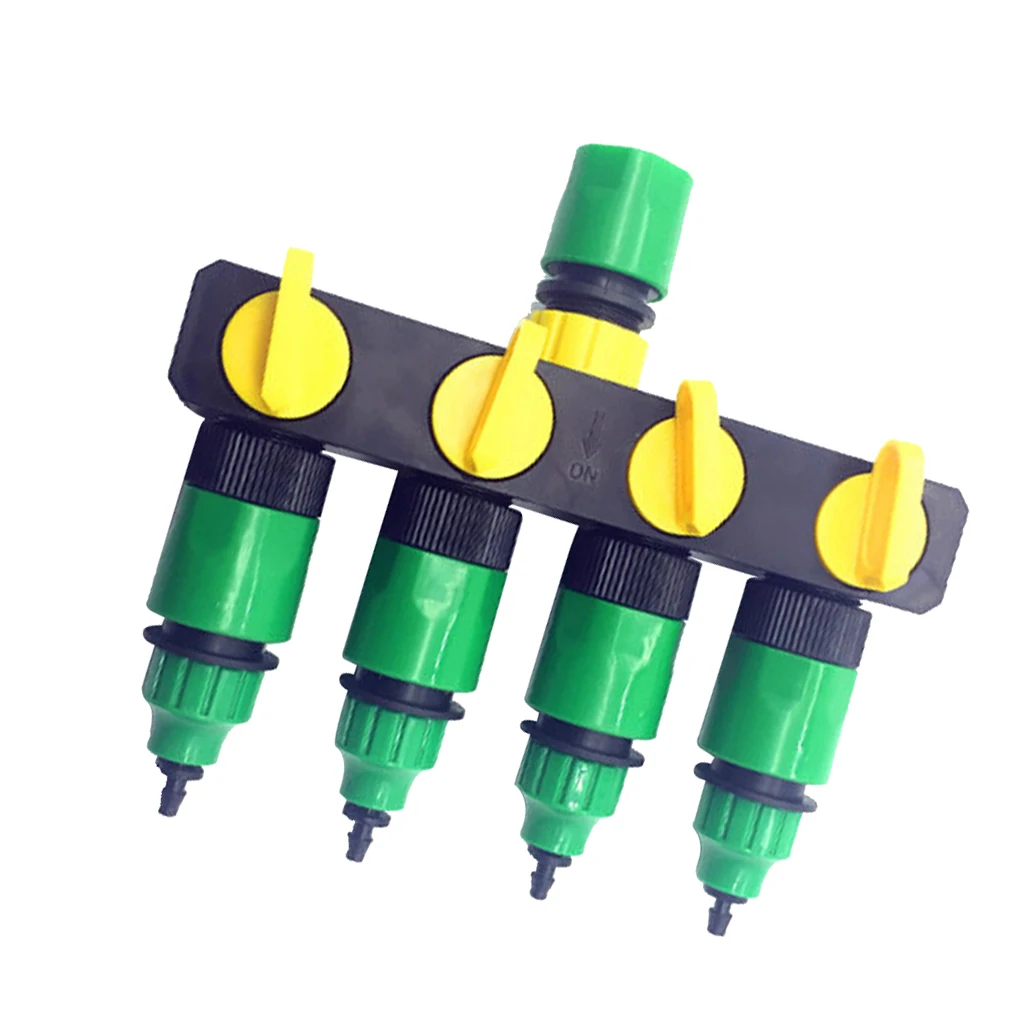 Coupling Adapter Drip Tape For Irrigation Hose Connector Connector Garden Irrigation Garden Tools 4 Way Outlets Water Drip Lock