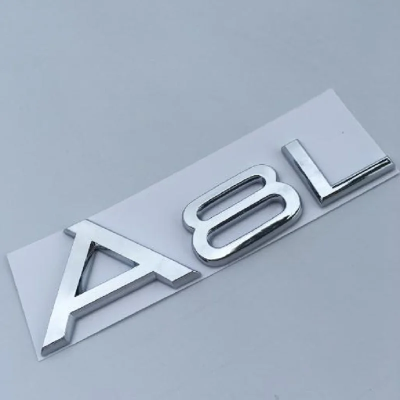 

Car Trunk Rear Letters A8L Words Badge Emblem Sticker Fit for Audi A8L