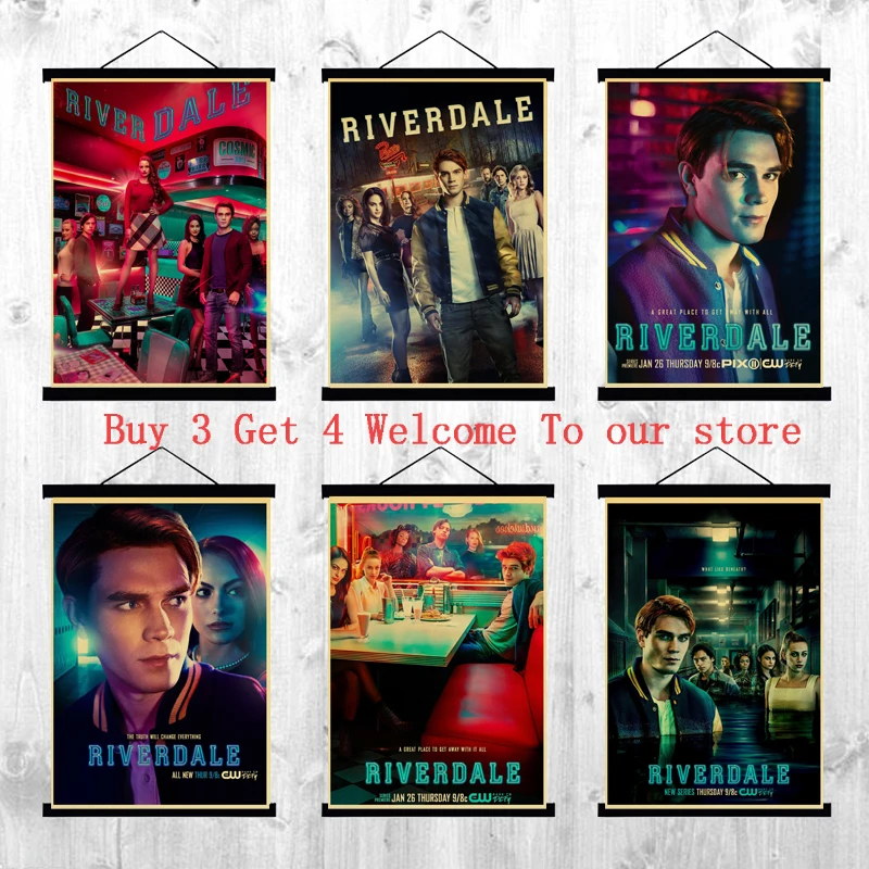 ТВ постер Riverdale винтажный ретро картина Декор для дома крафт бумага настенные