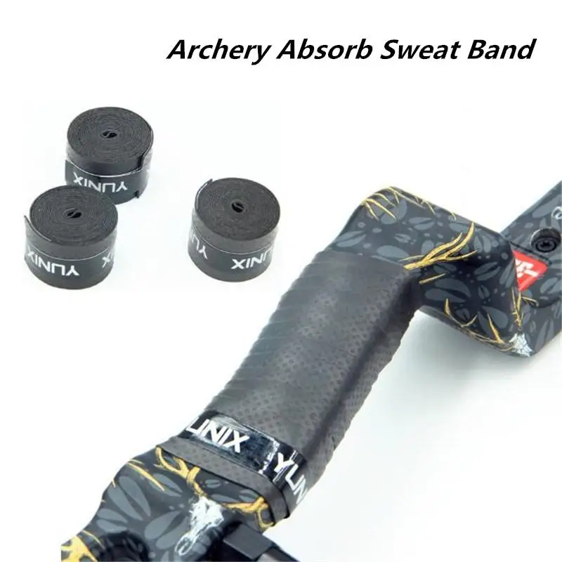 

Mounchain Archery Absorb Sweat Band Non-Slip Stretchy Handle Grip Bow Tape Band Wrap for Compound Recurve Bow Arrow Set