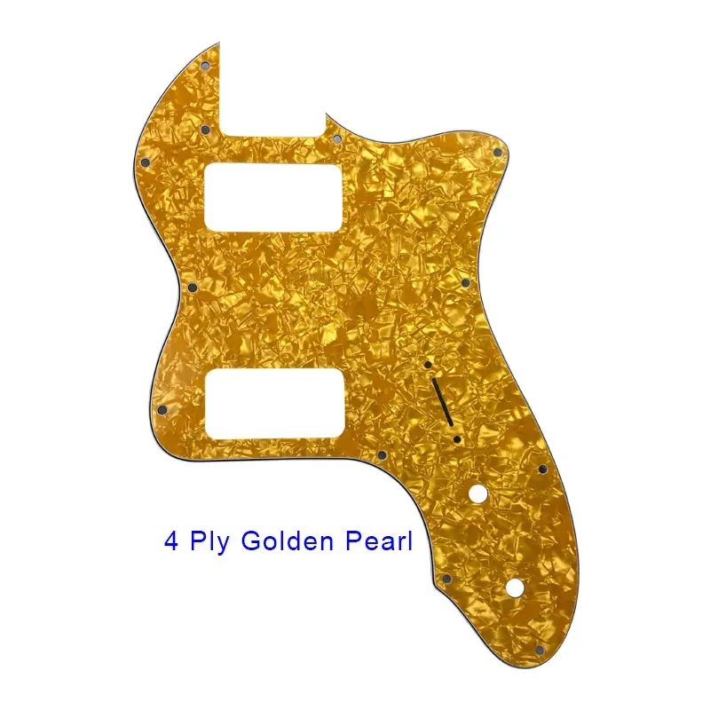 Гитарные части-для классической серии '72 Telecaster Tele Thinline, гитарная накладка, царапина, пластина с ТВ Jones Humbucker, звукосниматели - Цвет: 4Ply Golden Pearl
