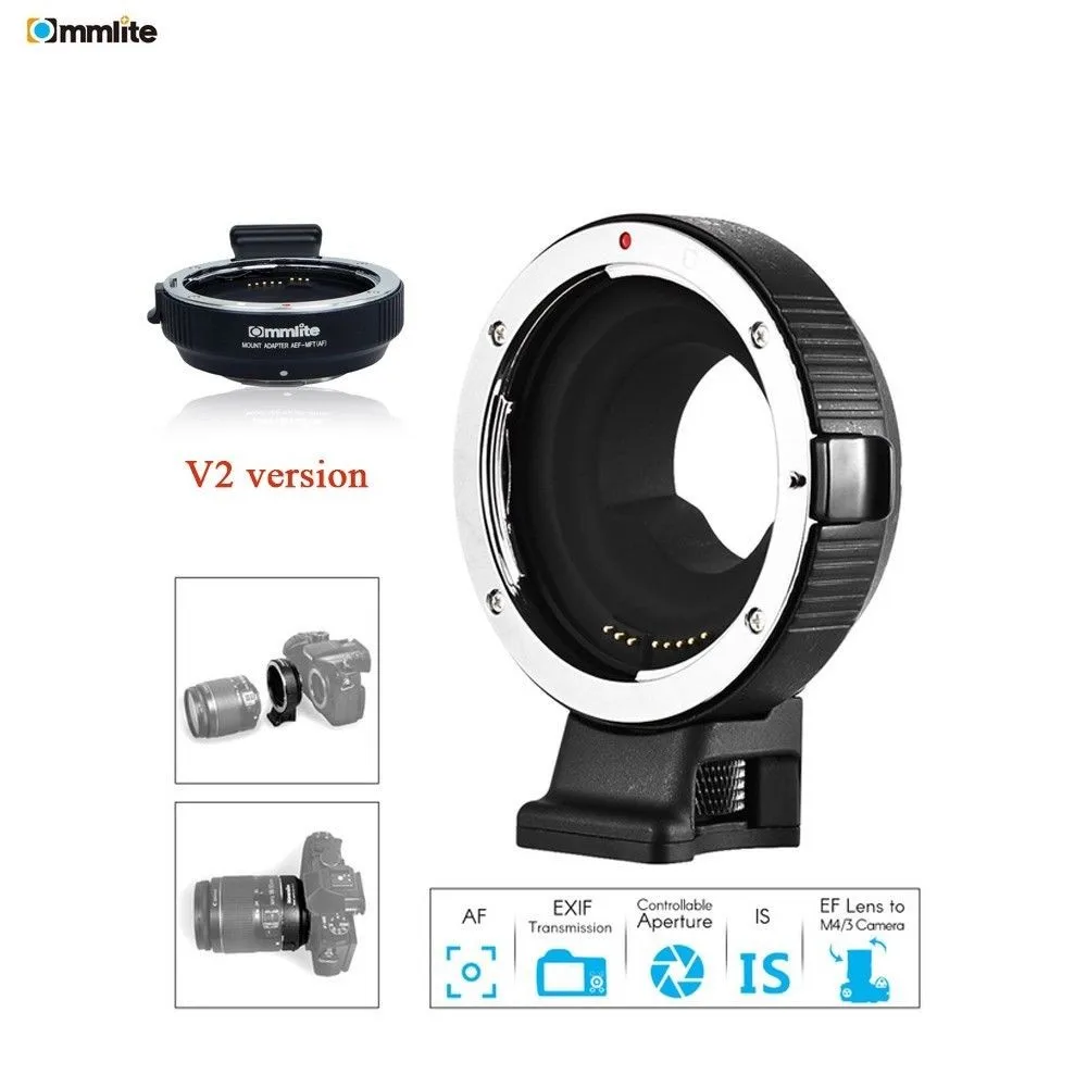Commlite AF Lens mount adapter for Canon EOS EF/EF S lens to M4/3 For
