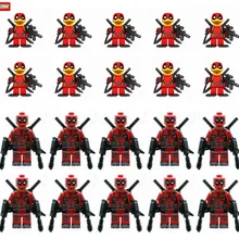 100 шт. D1012+ XH 190 Дэдпул Говард Дэдпул утка супер герои строительные блоки детские подарочные игрушки, Прямая поставка